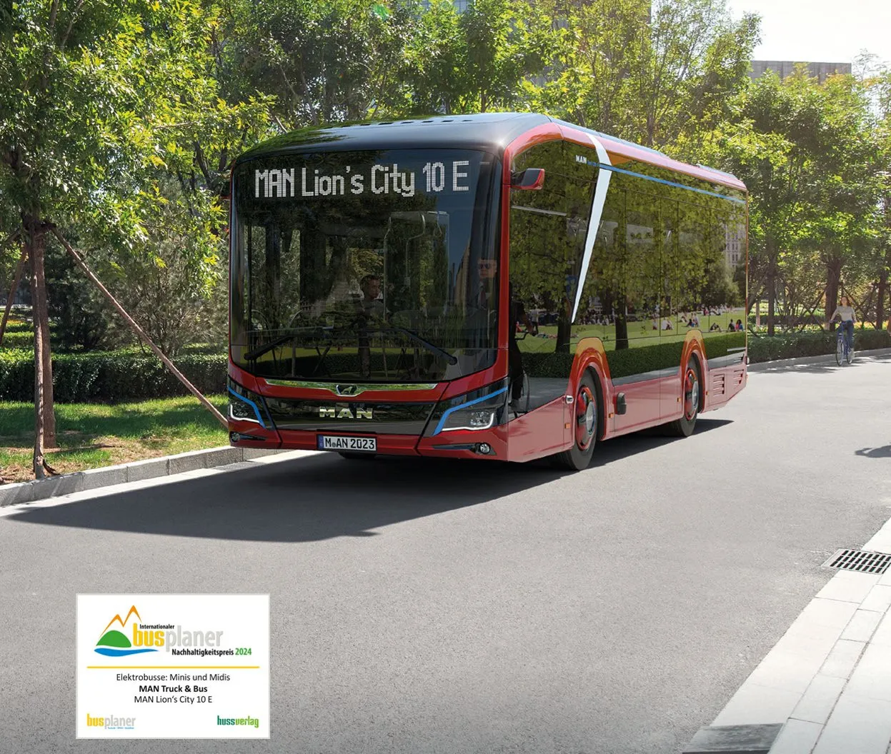 Internationaler Busplaner Nachhaltigkeitspreis 2024: MAN Lion’s City 10 E auf Platz eins
