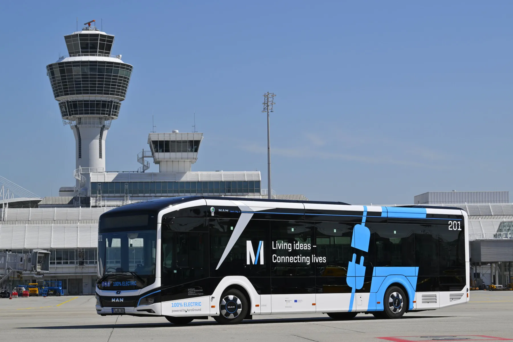 Flughafen München setzt auf den vollelektrischen MAN Lion’s City E