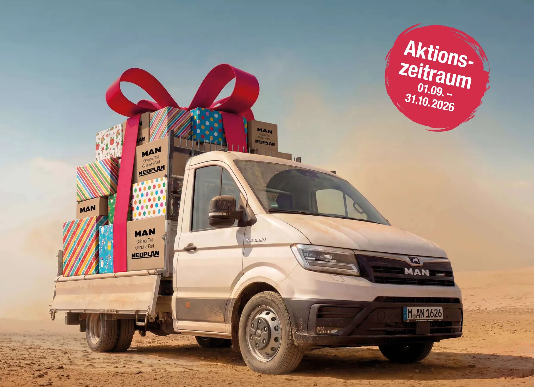 10 Jahre MAN TGE und Fahrerkampagne – MAN Originalteile zum Aktionspreis Herbst 2026